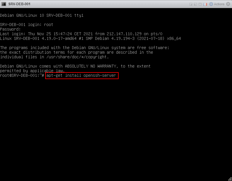 Installation SSH - install01.png