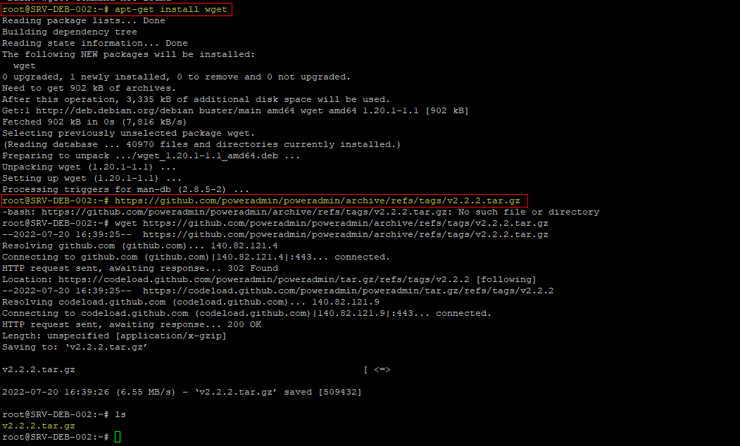 PowerDNS - wget github pdns.png