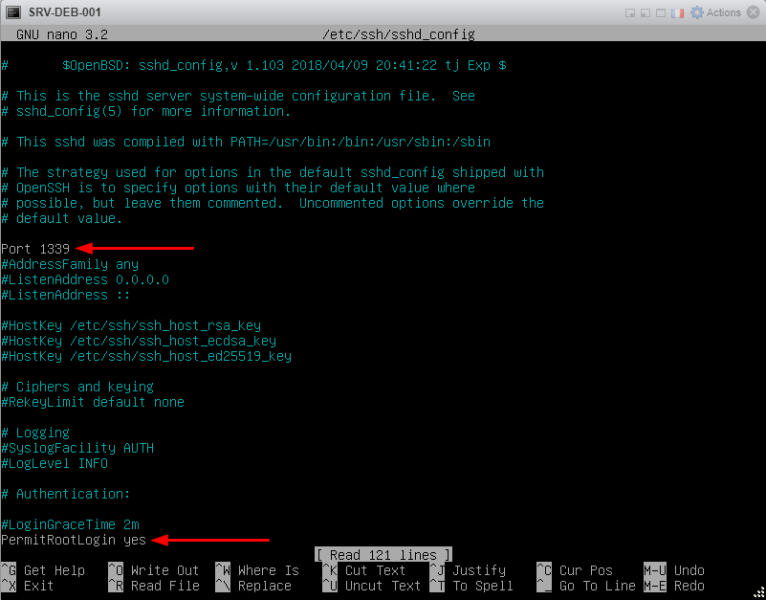 Fichier:Installation SSH - sshd config file.png