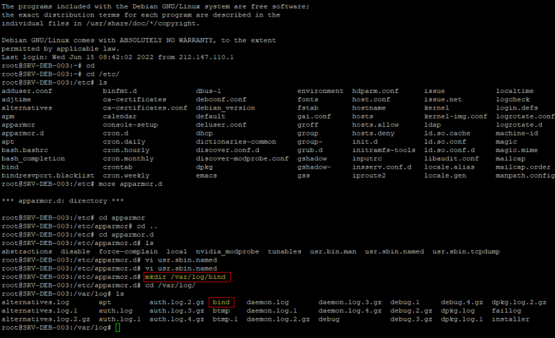 Fichier:Bind9 - mkdir bind.png